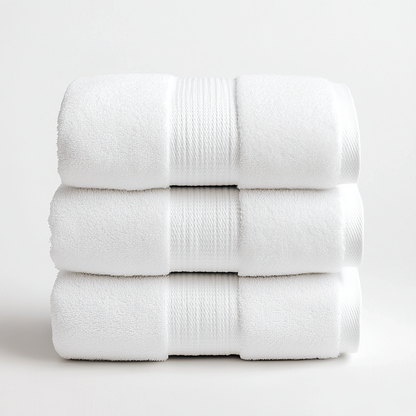 Quivgb Luxury 800 GSM Turkish Cotton Bath Towel Set (3-Piece)